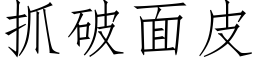 抓破面皮 (仿宋矢量字库)