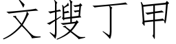 文搜丁甲 (仿宋矢量字库)