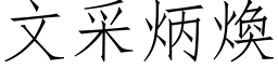 文采炳焕 (仿宋矢量字库)