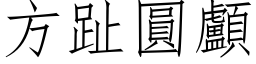 方趾圓顱 (仿宋矢量字库)