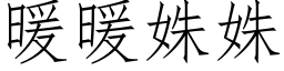 暖暖姝姝 (仿宋矢量字库)