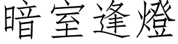 暗室逢燈 (仿宋矢量字库)