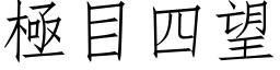 極目四望 (仿宋矢量字库)