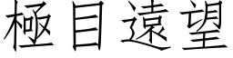 極目遠望 (仿宋矢量字库)