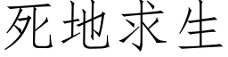 死地求生 (仿宋矢量字库)