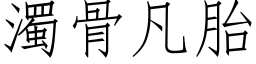 浊骨凡胎 (仿宋矢量字库)