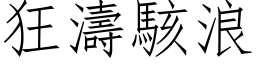 狂濤駭浪 (仿宋矢量字库)