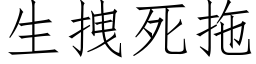 生拽死拖 (仿宋矢量字库)