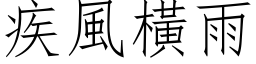 疾風橫雨 (仿宋矢量字库)