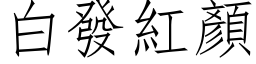 白發紅顏 (仿宋矢量字库)