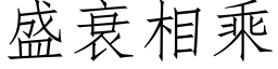 盛衰相乘 (仿宋矢量字库)