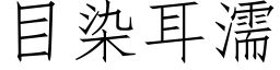 目染耳濡 (仿宋矢量字库)