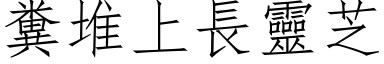 糞堆上長靈芝 (仿宋矢量字库)