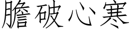 胆破心寒 (仿宋矢量字库)