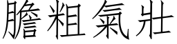 胆粗气壮 (仿宋矢量字库)