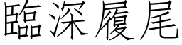 临深履尾 (仿宋矢量字库)