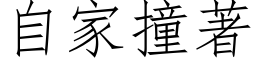 自家撞著 (仿宋矢量字库)