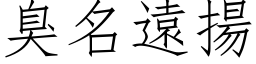 臭名遠揚 (仿宋矢量字库)