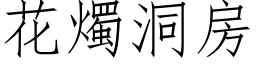 花烛洞房 (仿宋矢量字库)