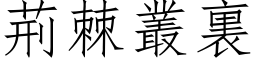 荆棘丛裏 (仿宋矢量字库)