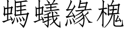 螞蟻緣槐 (仿宋矢量字库)