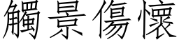 觸景傷懷 (仿宋矢量字库)