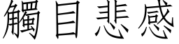 触目悲感 (仿宋矢量字库)