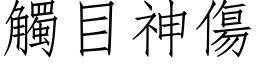 觸目神傷 (仿宋矢量字库)