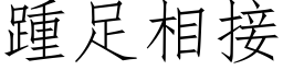 踵足相接 (仿宋矢量字库)