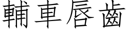 辅车唇齿 (仿宋矢量字库)