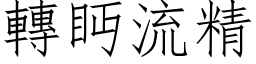 转眄流精 (仿宋矢量字库)