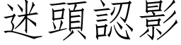 迷头认影 (仿宋矢量字库)