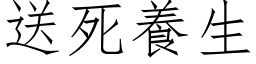 送死养生 (仿宋矢量字库)