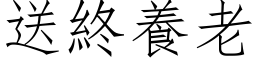 送终养老 (仿宋矢量字库)