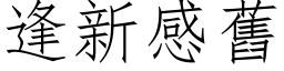 逢新感舊 (仿宋矢量字库)