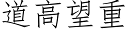 道高望重 (仿宋矢量字库)