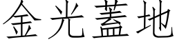 金光盖地 (仿宋矢量字库)