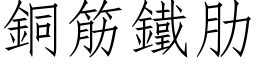 铜筋铁肋 (仿宋矢量字库)