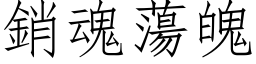 銷魂蕩魄 (仿宋矢量字库)