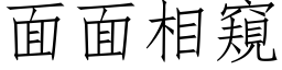 面面相窺 (仿宋矢量字库)