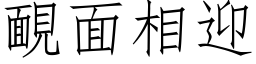 靦面相迎 (仿宋矢量字库)