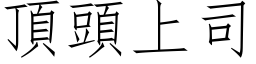 頂頭上司 (仿宋矢量字库)