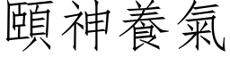 颐神养气 (仿宋矢量字库)