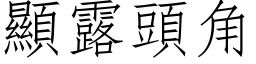 顯露頭角 (仿宋矢量字库)