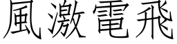 风激电飞 (仿宋矢量字库)