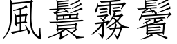 風鬟霧鬢 (仿宋矢量字库)