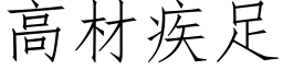 高材疾足 (仿宋矢量字库)