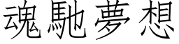 魂馳夢想 (仿宋矢量字库)