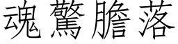 魂惊胆落 (仿宋矢量字库)