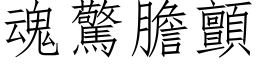 魂驚膽顫 (仿宋矢量字库)